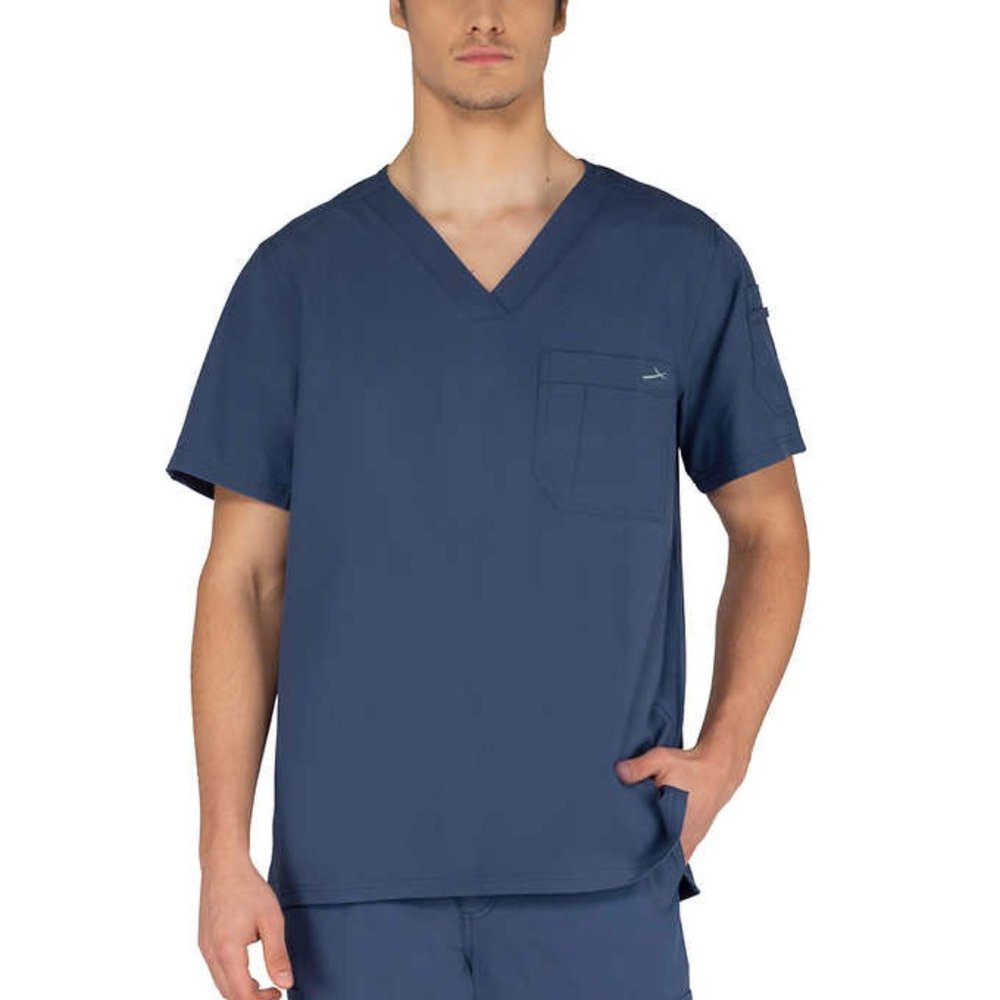 COPY - Perflex Men's Scrub Top, Blue, Medium
